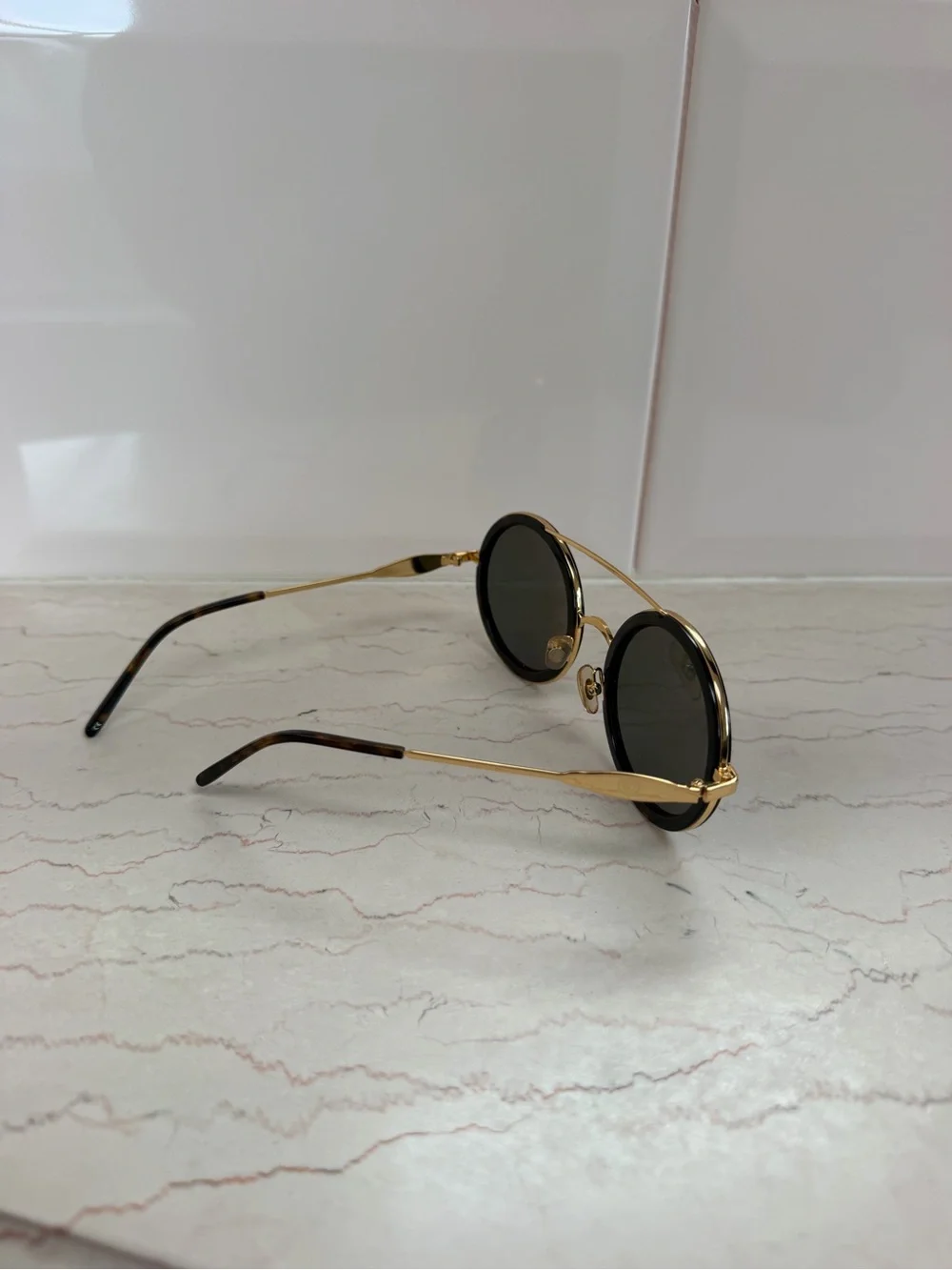 Wildfox Winona Gold and Tortoise Frame Round Sunglasses
